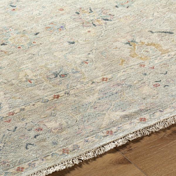 Anatolia ANY-2306 8' x 10' Handmade Rug ANY2306-810  Dark Blue, Ice Blue, Rust, Taupe, Charcoal, Light Sage Surya