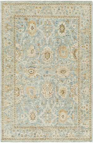 Anatolia ANY-2307 6' x 9' Handmade Rug ANY2307-69  Light Sage, Dark Brown, Light Olive, Light Beige Surya