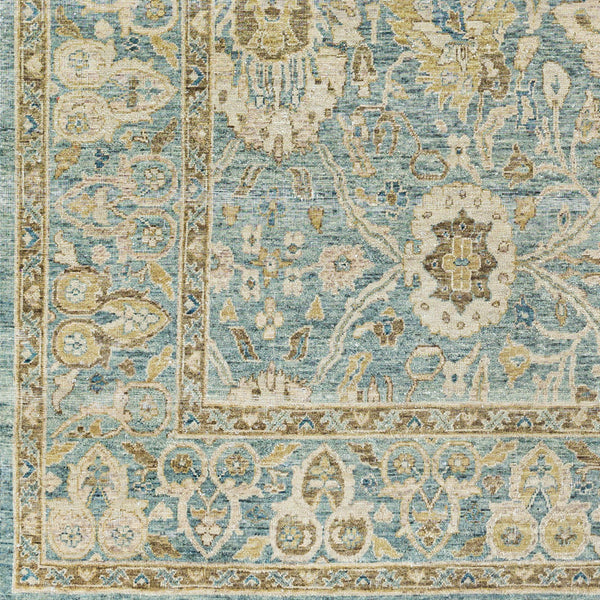 Anatolia ANY-2307 8' x 10' Handmade Rug ANY2307-810  Light Sage, Dark Brown, Light Olive, Light Beige Surya