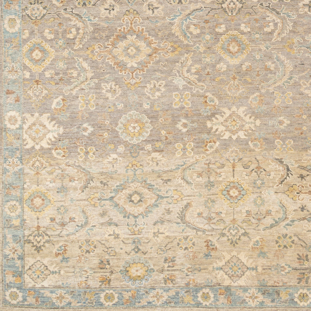 Anatolia ANY-2308 8' x 10' Handmade Rug ANY2308-810  Light Beige, Tan, Light Brown, Denim Surya