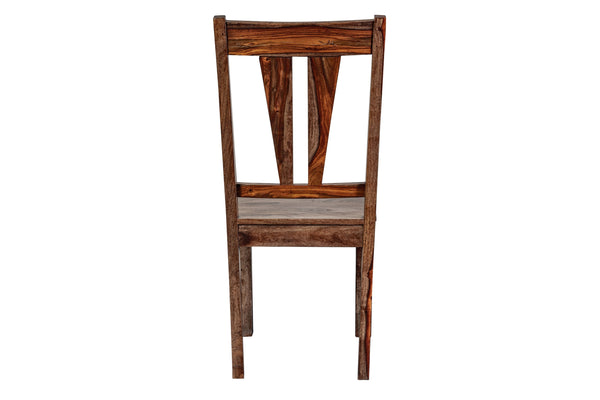 Porter Designs Porter Kalispell Solid Sheesham Wood Dining Chairs - Artisan Crafted Elegance For Your Home Brown Wood 07-196-02-2439