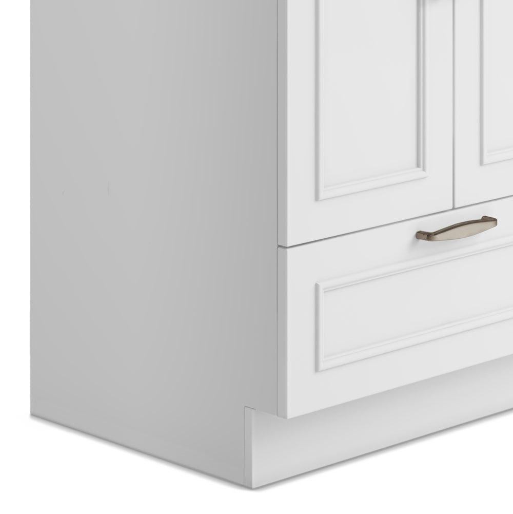 English Elm Cardinal 24" Laundry Cabinet With Deep Stainless Steel Sink & Pull-Out Faucet - Stylish Storage Solution B136P158791