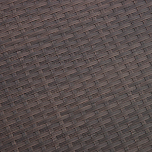 English Elm Christopher Knight Home® - HONOLULU Stylish 4PC PE Wicker Patio Set with Durable Iron Frame, Waterproof Cushions, Compact Lounge Brown+Tan 52917.00IRN