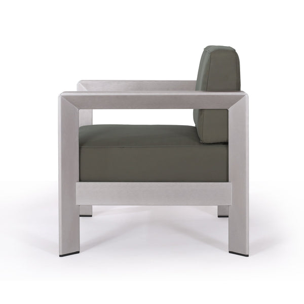 English Elm Christopher Knight Home® - AVIARA Aluminum Club Chair with Deep Seating and Low-Profile Design, Durable 400 lb Capacity, Compact Natural 64077.00