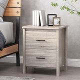 Christopher Knight Home® - Noble House - Olimont Contemporary 2 Drawer Nightstand