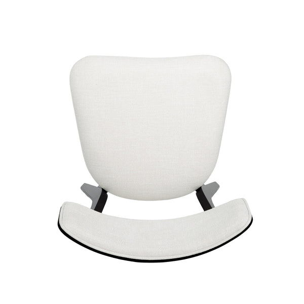 English Elm Christopher Knight Home® - DINING Mid-Century Upholstered Dining Chairs Set of 2 with Rubberwood Splayed Legs and Curved Silhouette Light beige 61760.00OAKLBGE