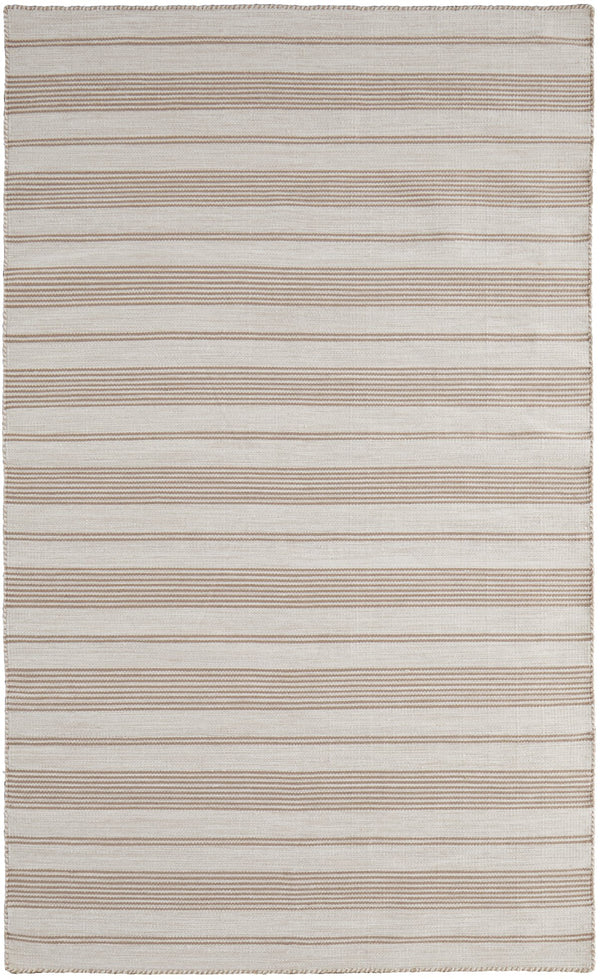 Feizy Rugs Duprine Eco-friendly Hand-woven Indoor Rug - Stylish Nautical Design With Classic Pin Stripes Ivory,Taupe Pet,Polyester 7220560fmsh000c00