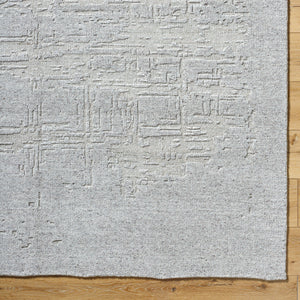 Arbora AOB-2303 9' x 12' Handmade Rug AOB2303-912  Slate, Sterling Grey, Metallic - Silver, Light Silver Surya