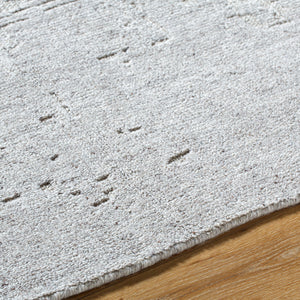 Arbora AOB-2303 9' x 12' Handmade Rug AOB2303-912  Slate, Sterling Grey, Metallic - Silver, Light Silver Surya