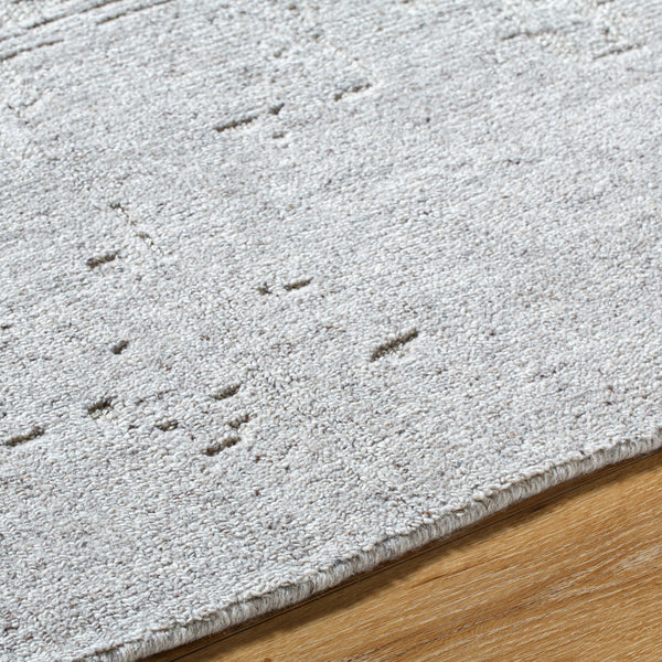 Arbora AOB-2303 9' x 12' Handmade Rug AOB2303-912  Slate, Sterling Grey, Metallic - Silver, Light Silver Surya