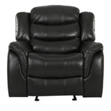 Christopher Knight Home® Noble House Classic Design, Black Berry Pu Upholstery, Glider Recliner