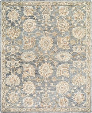 Livabliss Arnold Hand Tufted Wool Area Rug Artisan Crafted Traditional Pattern for Large Living Spaces Denim, Medium G 8' x 10' AOD2300-810