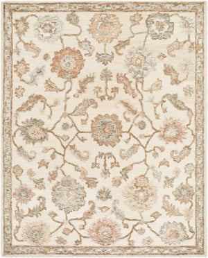 Livabliss Arnold Hand Tufted Wool Accent Rug Traditional Pattern Plush Pile Entryway Bedside White, Light Be 8' x 10' AOD2301-810