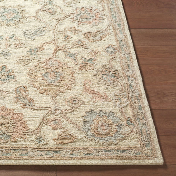 Livabliss Arnold Hand Tufted Wool Accent Rug Traditional Pattern Plush Pile Entryway Bedside White, Light Be 9' x 12' AOD2301-912