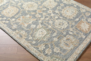 Livabliss Arnold Hand Tufted Wool Accent Rug Traditional Pattern for Entryway or Bathroom Medium Gray, Gr 6' x 9' AOD2302-69
