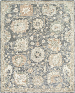 Livabliss Arnold Hand Tufted Wool Accent Rug Traditional Pattern for Entryway or Bathroom Medium Gray, Gr 8' x 10' AOD2302-810