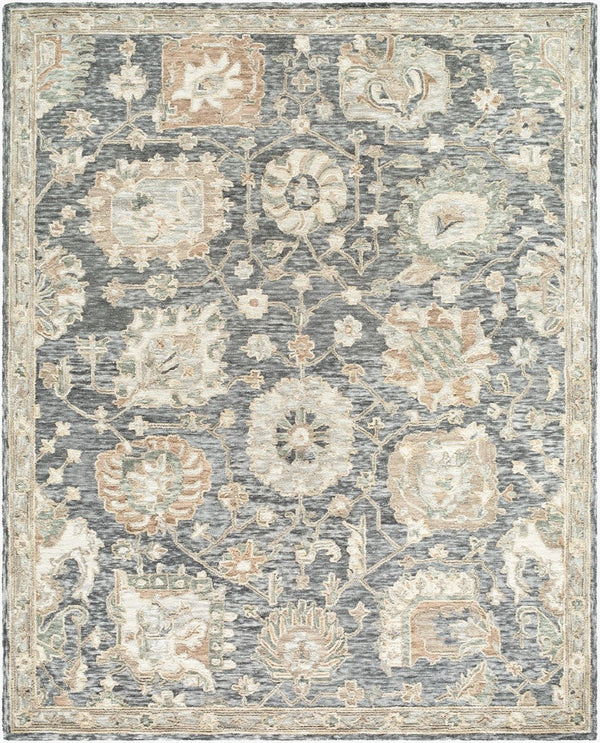 Livabliss Arnold Hand Tufted Wool Accent Rug Traditional Pattern for Entryway or Bathroom Medium Gray, Gr 8' x 10' AOD2302-810
