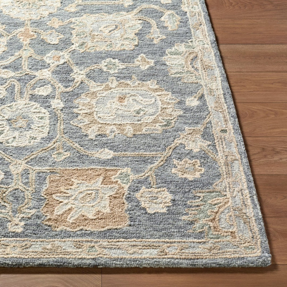 Livabliss Arnold Hand Tufted Wool Accent Rug Traditional Pattern for Entryway or Bathroom Medium Gray, Gr 6' x 9' AOD2302-69