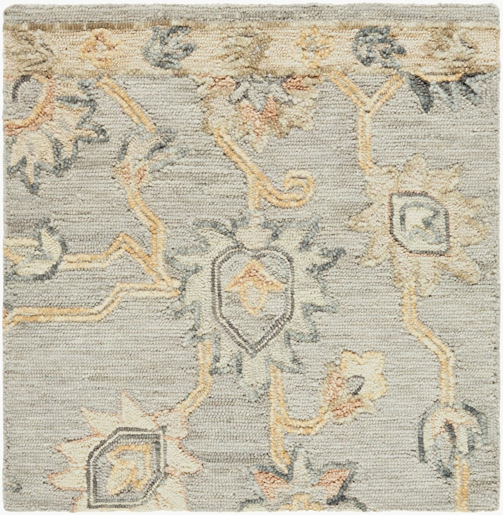 Livabliss Arnold Hand Tufted Wool Area Rug Traditional Design for Living Room and Dining Pewter, Ivory 10' x 14' AOD2303-1014