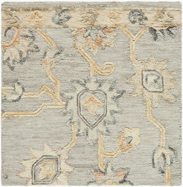 Livabliss Arnold Hand Tufted Wool Area Rug Traditional Design for Living Room and Dining Pewter, Ivory 10' x 14' AOD2303-1014
