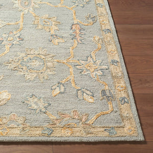 Livabliss Arnold Hand Tufted Wool Area Rug Traditional Design for Living Room and Dining Pewter, Ivory 10' x 14' AOD2303-1014