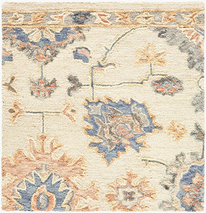 Livabliss Arnold Handtufted Wool Area Rug Traditional Pattern for Living Room or Dining Space Ivory, Slate Bl 9' x 12' AOD2304-912