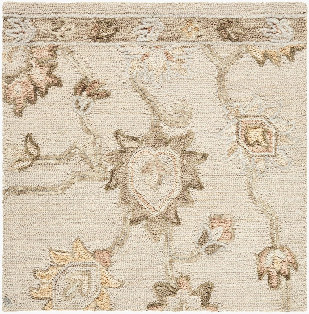 Livabliss Arnold Artisan Hand Tufted Wool Accent Rug Traditional Pattern for Bedroom Bath Kitchen Cream, Tan 2' x 3' AOD2305-23