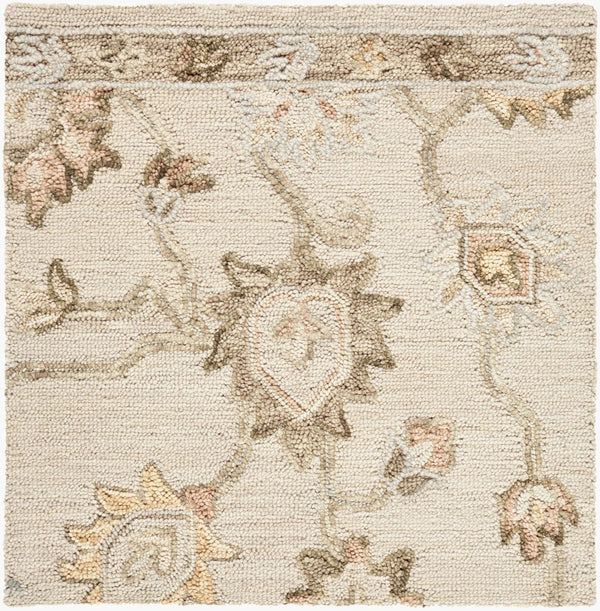 Livabliss Arnold Artisan Hand Tufted Wool Accent Rug Traditional Pattern for Bedroom Bath Kitchen Cream, Tan 2' x 3' AOD2305-23