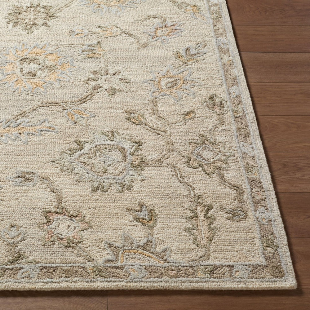 Livabliss Arnold Artisan Hand Tufted Wool Accent Rug Traditional Pattern for Bedroom Bath Kitchen Cream, Tan 2' x 3' AOD2305-23