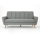 Christopher Knight Home® - Noble House - Treston Mid Century Grey Fabric Sofa