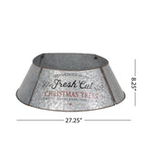 Christopher Knight Home® - Noble House - Laconia Metal Christmas Tree Collar, Antique Silver