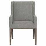 Bernhardt Linea Upholstered Arm Chair in Cerused Charcoal Finish 384548B