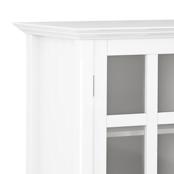English Elm Acadian 39" Wide Solid Wood Transitional Storage Cabinet - White, Stylish & Functional Home Organizer B136P158280