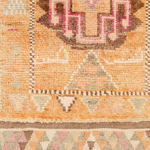Antique One of a Kind AOOAK-1019 2'6" x 13'3" Handmade Rug AOOAK1019-13326  Tan, Light Wood, Camel, Desert Tan, Clay Surya