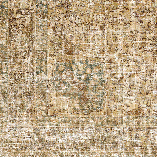 Antique One of a Kind AOOAK-1025 9'6" x 12'7" Handmade Rug AOOAK1025-96127  Khaki, Camel, Nickel, Natural, Ash Surya