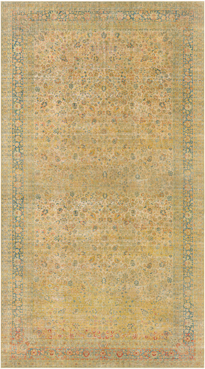 Antique One of a Kind AOOAK-1029 11'4" x 14'6" Handmade Rug AOOAK1029-11414  Camel, Light Wood, Tan, Sage Surya
