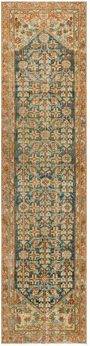 Antique One of a Kind AOOAK-1034 10'9" x 13'5" Handmade Rug AOOAK1034-10913  Camel, Grey, Dark Grey, Clay, Brick Surya