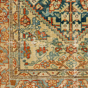 Antique One of a Kind AOOAK-1034 10'9" x 13'5" Handmade Rug AOOAK1034-10913  Camel, Grey, Dark Grey, Clay, Brick Surya