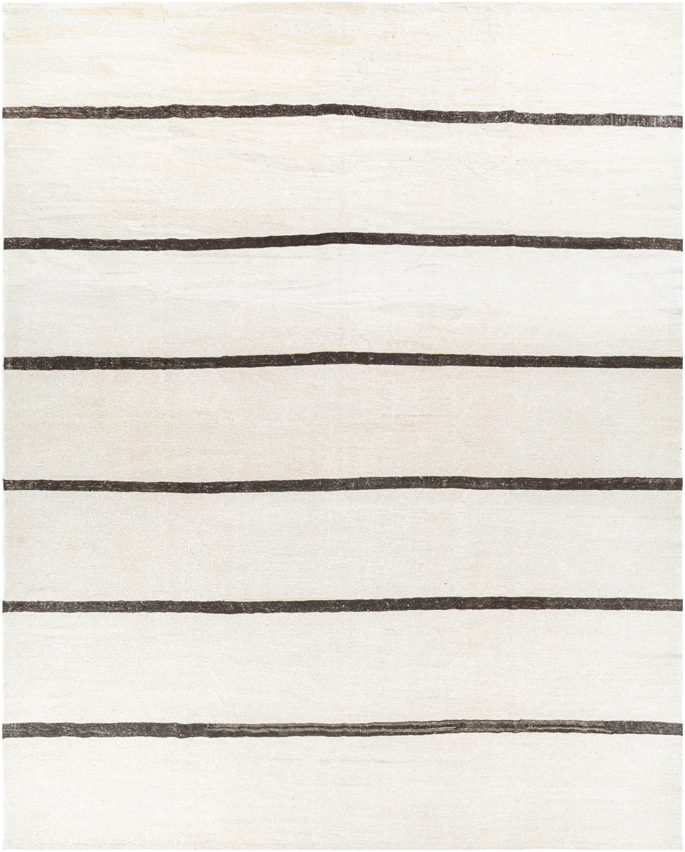 Antique One of a Kind AOOAK-1045 9'3" x 11'10" Handmade Rug AOOAK1045-93111  Off-White, Light Silver Surya