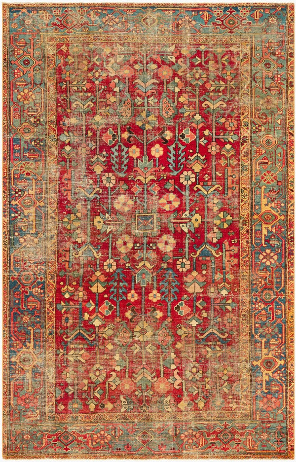 Surya Antique Turkish Flat Weave Wool Cotton Handknotted Area Rug with Fringe Accent AOOAK1061-5992