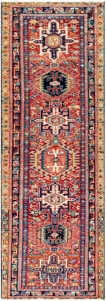 Antique One of a Kind AOOAK-1062 2'6" x 7'7" Handmade Rug AOOAK1062-2677  Nickel, Onyx, Clay, Camel, Brick, Light Wood, Garnet, Rose Gold Surya