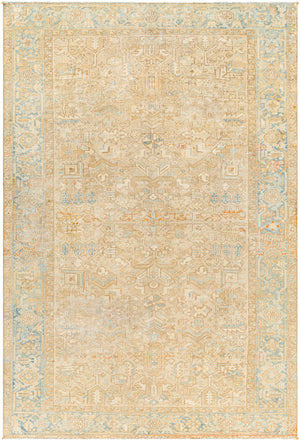Antique One of a Kind AOOAK-1063 7' x 10'9" Handmade Rug AOOAK1063-7109  Natural, Pearl, Khaki Surya