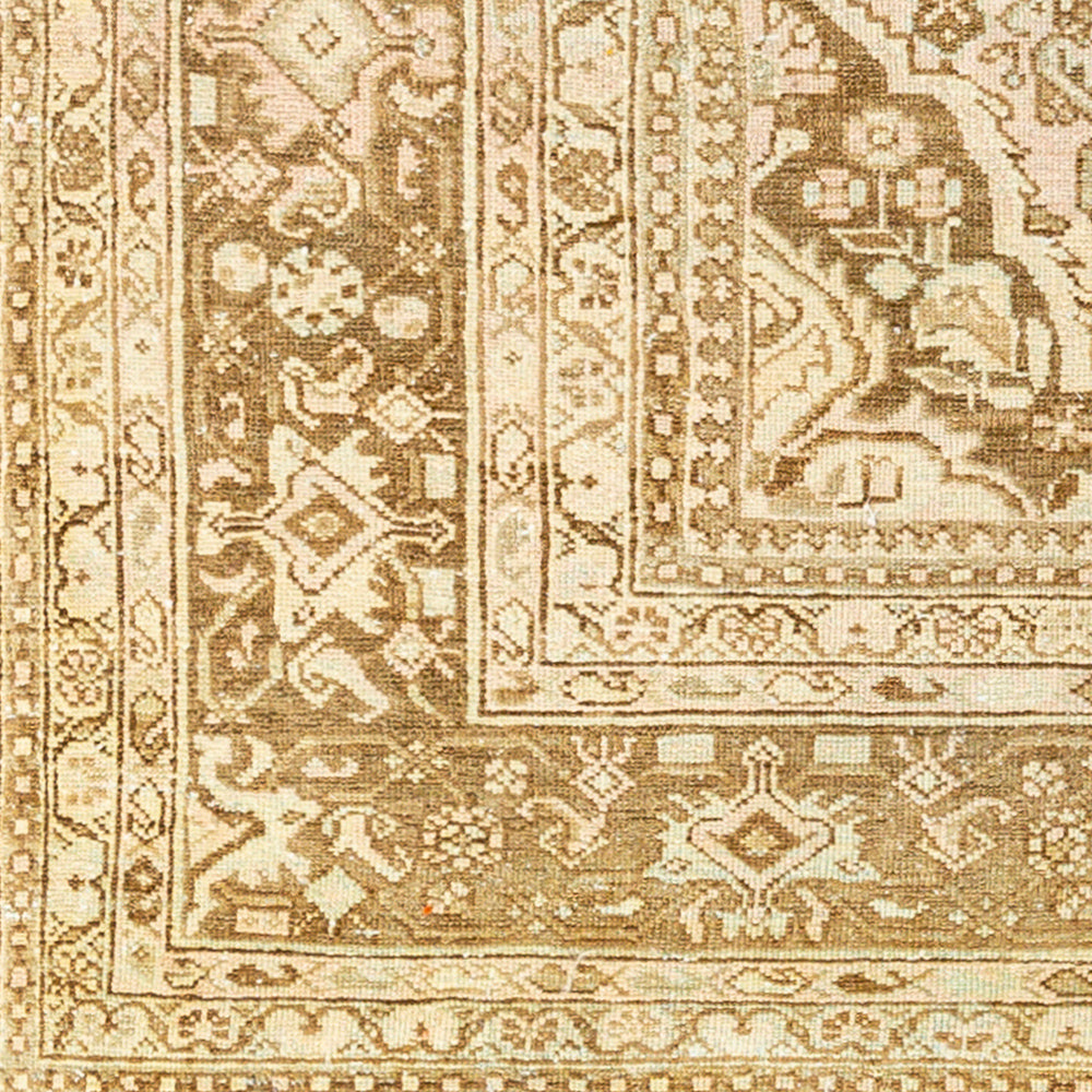 Antique One of a Kind AOOAK-1070 10'5" x 13' Handmade Rug AOOAK1070-10513  Natural, Khaki, Camel, Light Wood Surya