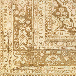 Antique One of a Kind AOOAK-1070 10'5" x 13' Handmade Rug AOOAK1070-10513  Natural, Khaki, Camel, Light Wood Surya