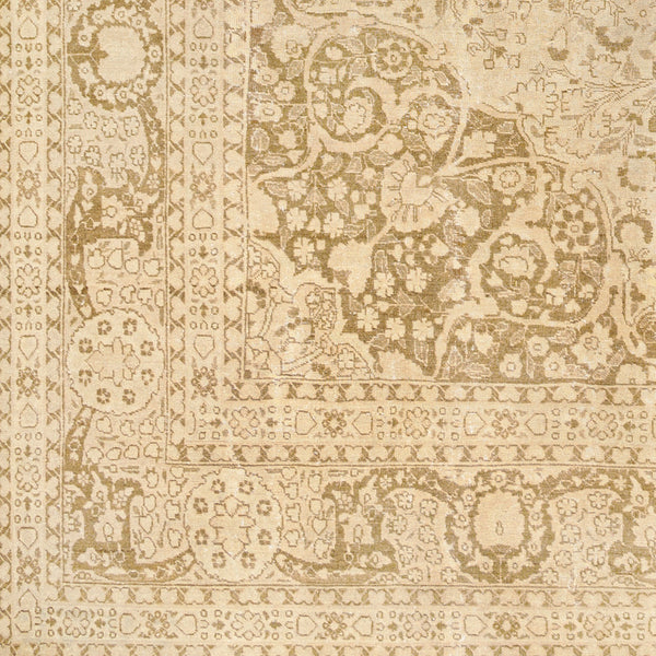 Antique One of a Kind AOOAK-1071 11' x 13'8" Handmade Rug AOOAK1071-11138  Natural, Khaki, Camel, Tan, Light Wood Surya