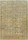 Antique One of a Kind AOOAK-1082 7'2" x 10'6" Handmade Rug AOOAK1082-72106  Sage, Slate Grey Taupe, Grey, Clay, Ash Surya