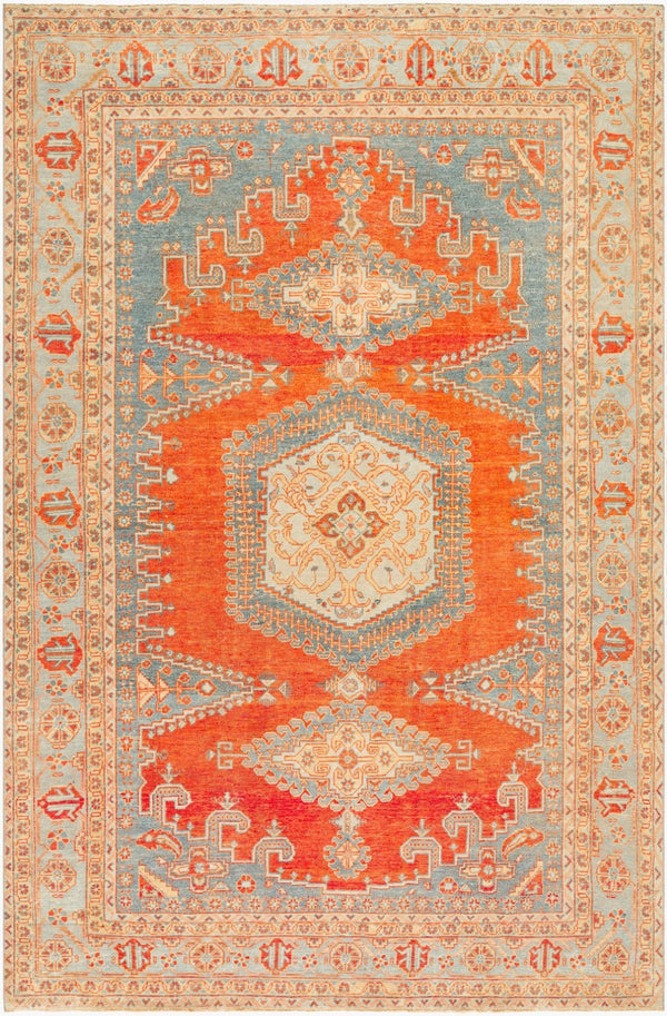 Surya Antique Hand Knotted Turkish Wool Cotton Area Rug with Fringe for Living Room AOOAK1086-61110