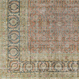 Antique One of a Kind AOOAK-1107 8'8" x 11'7" Handmade Rug AOOAK1107-88117  Sage, Grey, Slate Grey Taupe, Old Lavender Surya