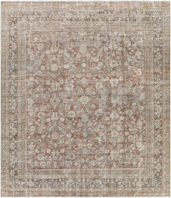 Antique One of a Kind AOOAK-1110 10'6" x 12'4" Handmade Rug AOOAK1110-10612  Slate Grey Taupe, Sage, Grey, Pewter Surya