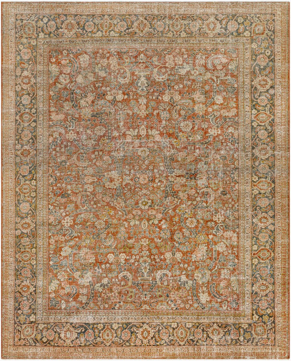 Surya Antique Turkish Hand Knotted Wool Rug One of a Kind Fringe Low Pile Living Room AOOAK1115-81111